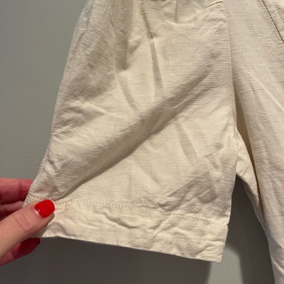 Free People Off-White Tie-Front Dress with Pockets, Size L - Picture 6 of 7